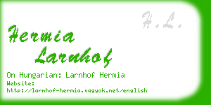 hermia larnhof business card